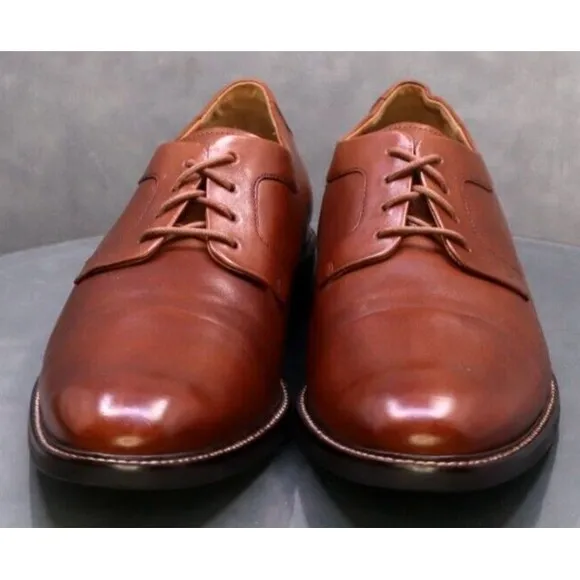 Cole Haan Warren $140 Men's Cap Toe Dress Shoes Size 10 Leather Brown C20153