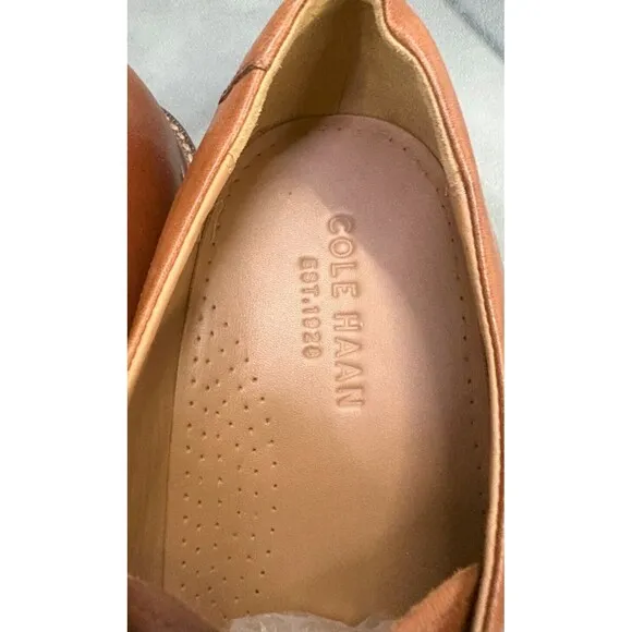Cole Haan Warren $140 Men's Cap Toe Dress Shoes Size 10 Leather Brown C20153