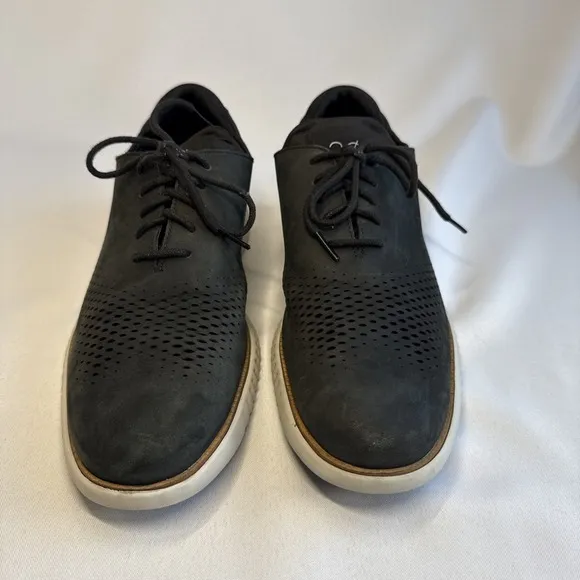 Cole Haan Zerogrand 2.0 Oxford Shoes Mens Size 11 Black Wingtip Casual‎