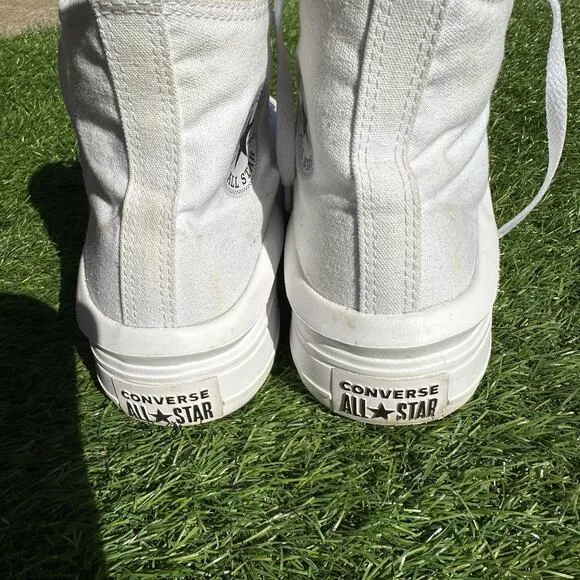 Converse Chuck Taylor All Star High Platform Move Shoes Womens Size 10 White