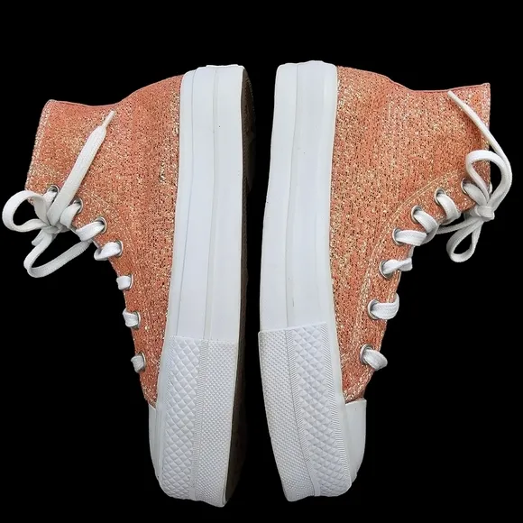 Converse CTAS Lift Hi Healing Clay Light Gold Platform Shoes 570984C