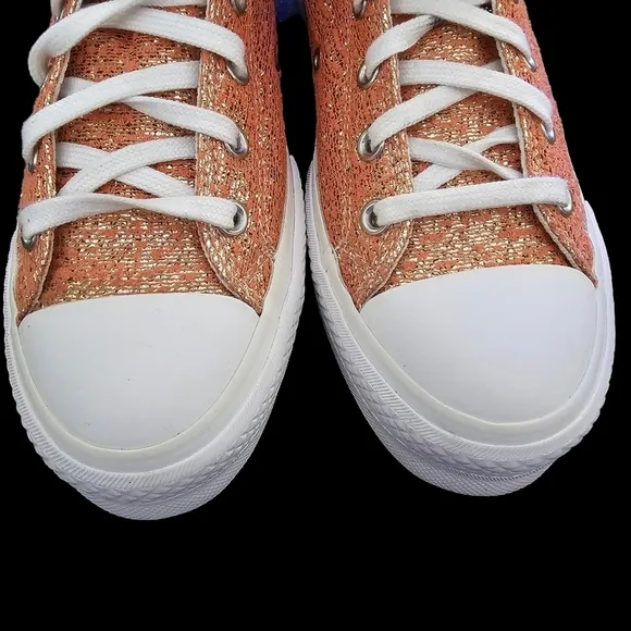 Converse CTAS Lift Hi Healing Clay Light Gold Platform Shoes 570984C