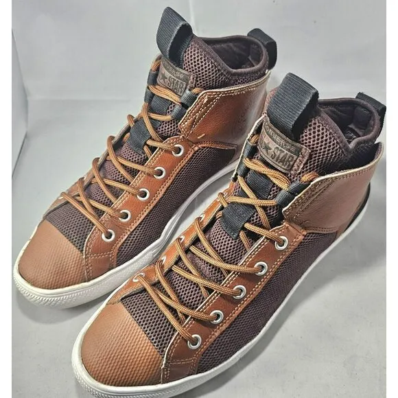 Converse Men's Chuck Taylor All Star Ultra Dark Brown/Brown/White Size 9.5