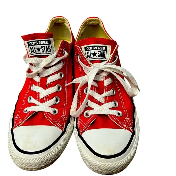 Converse Red All Star Sneakers women’s size 7.5