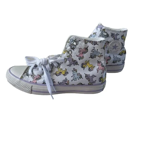 Converse Unicorn Chuck Taylor All Star Hi Top Sneakers Kid Size 4