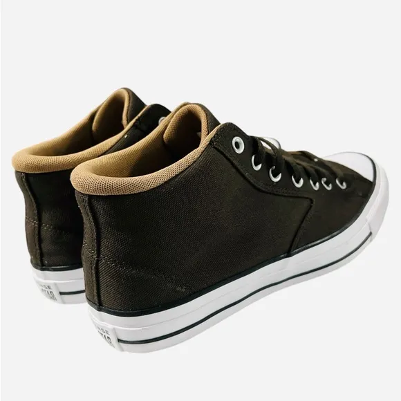 Converse Unisex CTAS Malden Mid Canvas Sneaker Shoes Brown Size 11.5