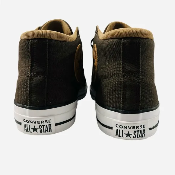 Converse Unisex CTAS Malden Mid Canvas Sneaker Shoes Brown Size 11.5