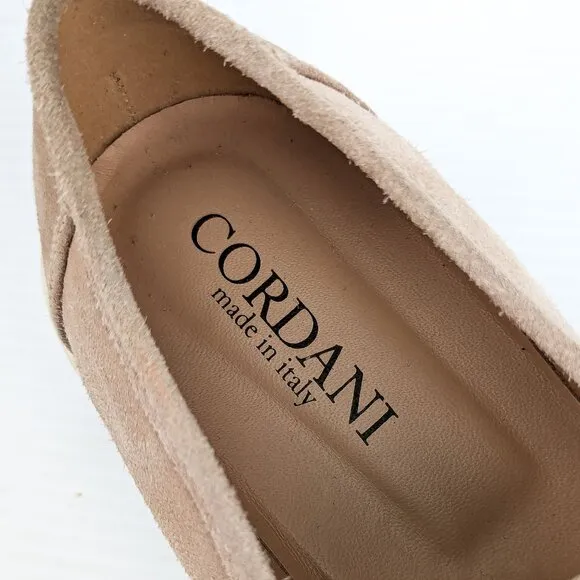 Cordani Women Audrey Sabbia Suede  Penny Loafer Shoes sz 9.5US EUR40