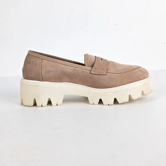 Cordani Women Audrey Sabbia Suede  Penny Loafer Shoes sz 9.5US EUR40
