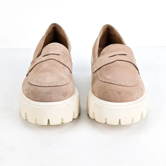 Cordani Women Audrey Sabbia Suede  Penny Loafer Shoes sz 9.5US EUR40
