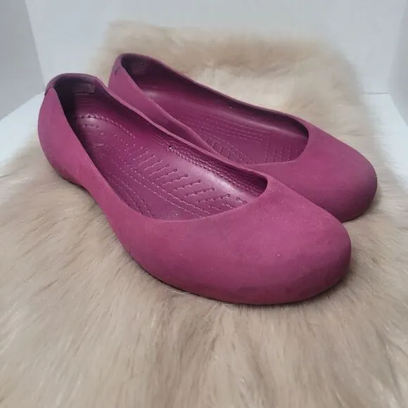 Crocs Marnie Purple Ballet Flat Women's Shoes Size 7
