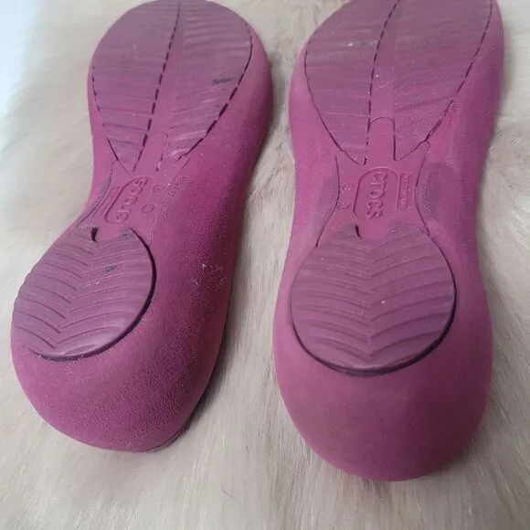 Crocs Marnie Purple Ballet Flat Women's Shoes Size 7