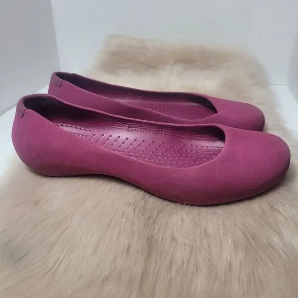 Crocs Marnie Purple Ballet Flat Women's Shoes Size 7