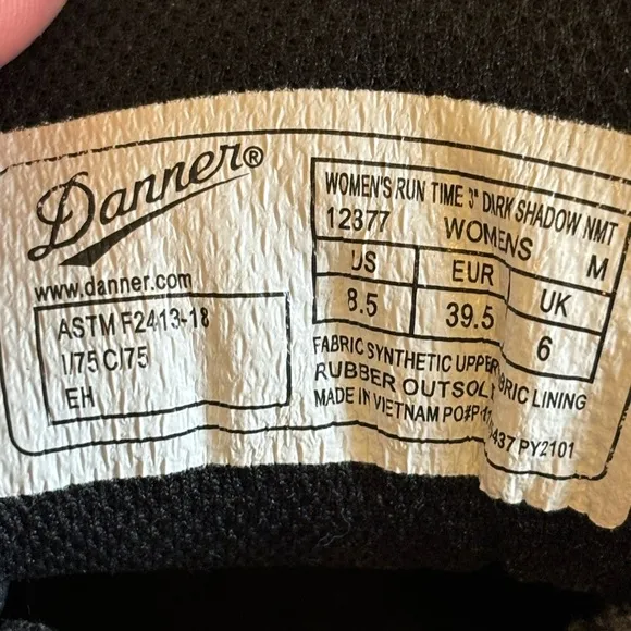 Danner Womens Run Time Dark Shadow Composite Toe (NMT) EH Protection Work Shoes