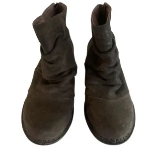Dansko Arisa Suede Ankle Boots with Back Zip Casual Comfort Booties, Size 38/7.5
