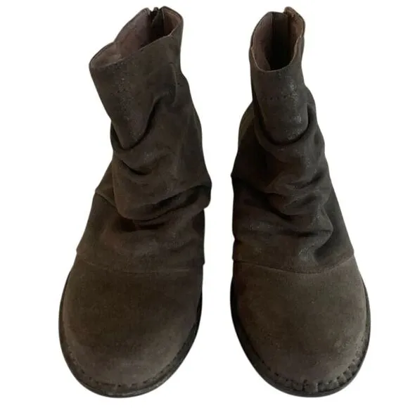 Dansko Arisa Suede Ankle Boots with Back Zip Casual Comfort Booties, Size 38/7.5