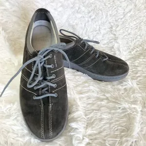 DANSKO BRANDI SUEDE LACE UP LOW CUT SNEAKERS SZ 38
