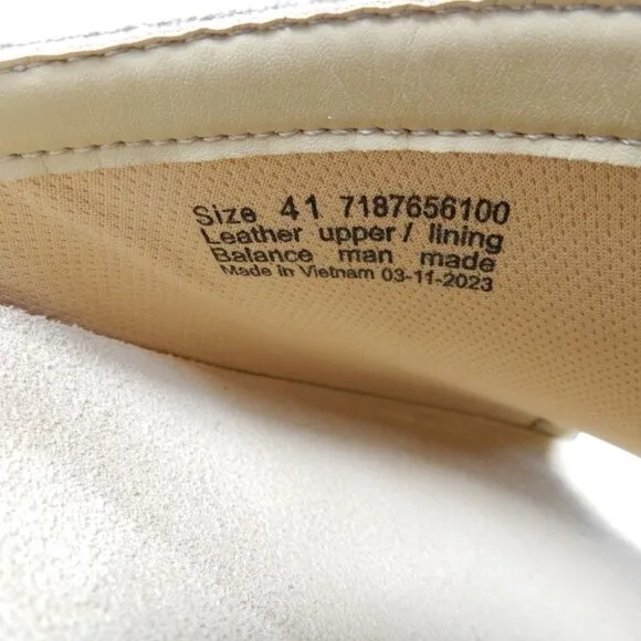 DANSKO Ravyn Peep Toe Platform Sandals Size 41 10.5 11 Ivory Leather NEW $140