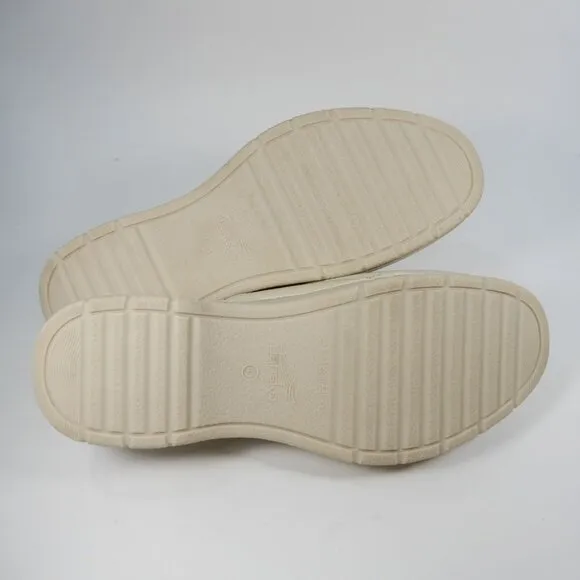 DANSKO Ravyn Peep Toe Platform Sandals Size 41 10.5 11 Ivory Leather NEW $140
