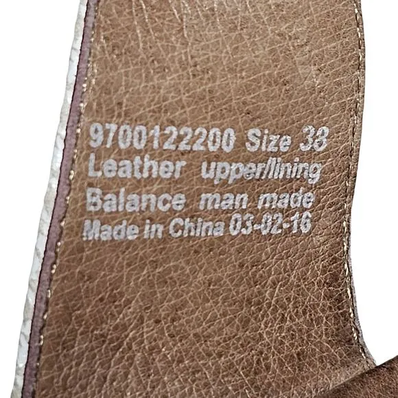 Dansko Women's Jessie White Multi Wedge Sandals EU 38 | US 7.5-8