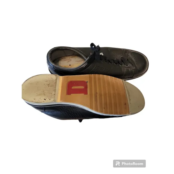 Dexter Vintage Bowling Shoes Mens Sz 10.5M Black Lace Up Right Handed Bowler