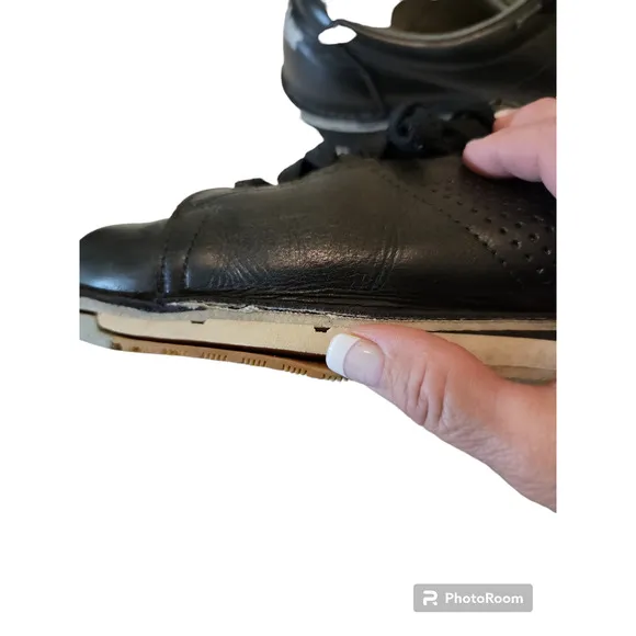Dexter Vintage Bowling Shoes Mens Sz 10.5M Black Lace Up Right Handed Bowler