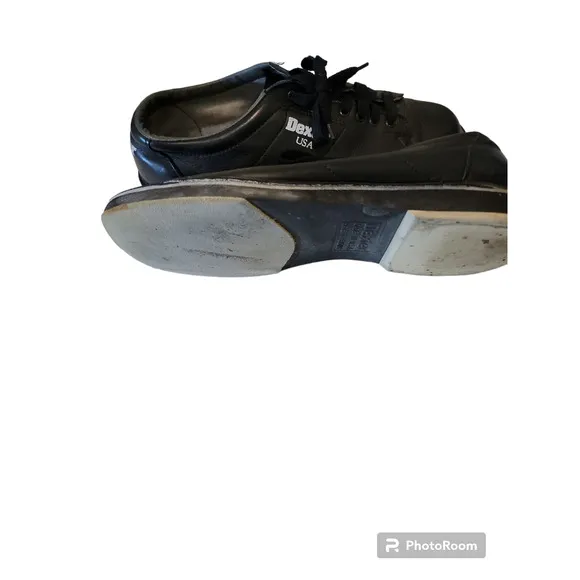 Dexter Vintage Bowling Shoes Mens Sz 10.5M Black Lace Up Right Handed Bowler