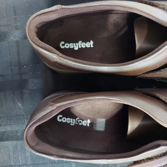 DIABETIC Cosyfeet Shoes Mens 12.5 Bart Extra Wide for Swollen Feet Leather