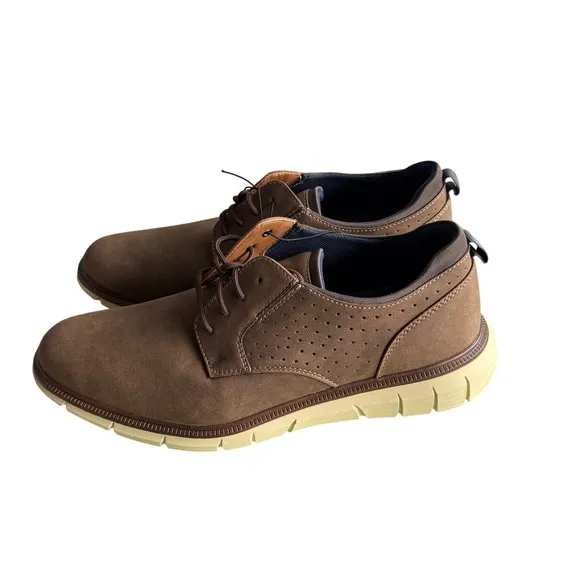 Dockers Oxford Dress Shoes NWT Supreme Flex Comfort Casual Brown 11M