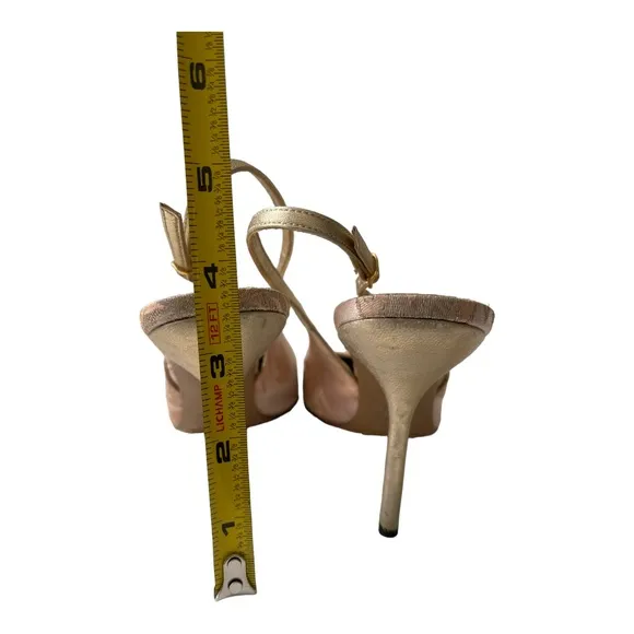 Dolce &amp; Gabbana Slingback High Heels Women's Shoes Size 36.5 Point Toe