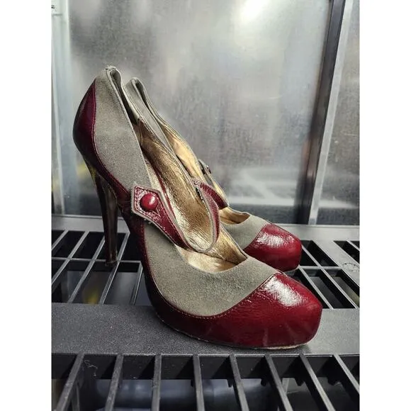 Dolce Vita Womens Heart Pointed Toe Suede‎ Leather High Heels Pumps Size 9