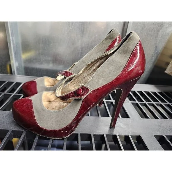 Dolce Vita Womens Heart Pointed Toe Suede‎ Leather High Heels Pumps Size 9