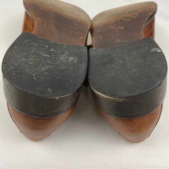 Donald Pliner Brown Leather Double Monk Strap Dress Shoes 11 M