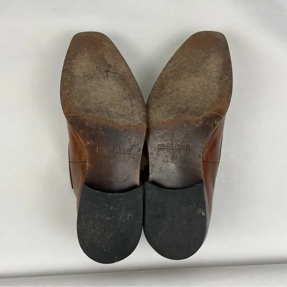 Donald Pliner Brown Leather Double Monk Strap Dress Shoes 11 M