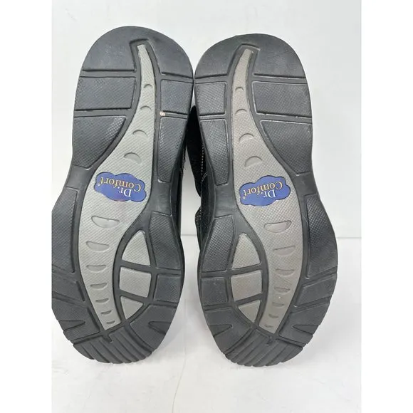 Dr. Comfort Edward X-Depth 9610 Mens sz 10.5M Black Adjustable Diabetic Shoes
