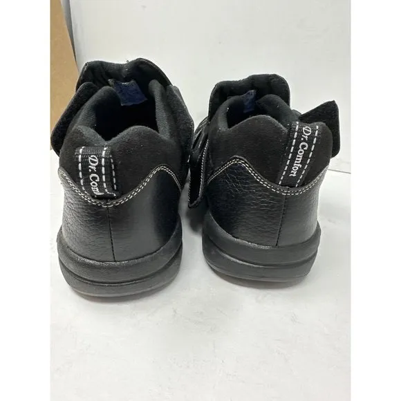 Dr. Comfort Edward X-Depth 9610 Mens sz 10.5M Black Adjustable Diabetic Shoes