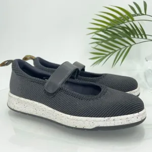 Dr Martens Askins Knit Mary Janes Women's Size 9 Black Flat Comfy Shoes