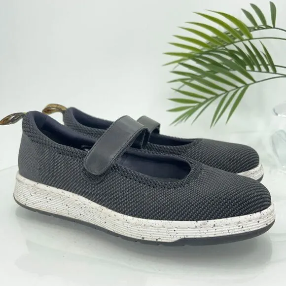 Dr Martens Askins Knit Mary Janes Women's Size 9 Black Flat Comfy Shoes