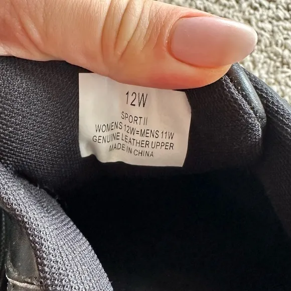 Dr. Zen Shoes Men's Size 11W Women's 12W Black Sport 2 Diabetic Hook Loo…​​​​