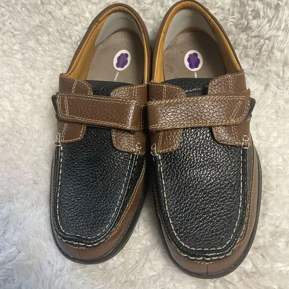 Dr. Comfort Mike 8660 Diabetic Men’s Casual Shoes Leather Black/Brown SZ12W