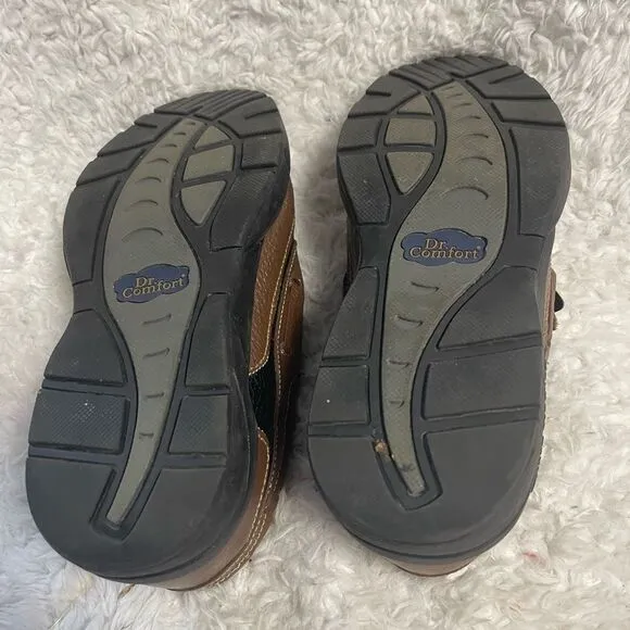 Dr. Comfort Mike 8660 Diabetic Men’s Casual Shoes Leather Black/Brown SZ12W