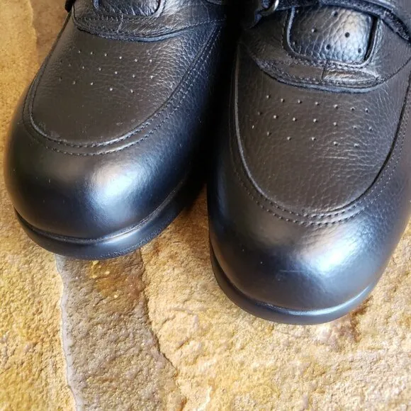 Drew NAVIGATOR II Black Leather Diabetic Orthotic Walking Shoes Mens Size 10.5 W