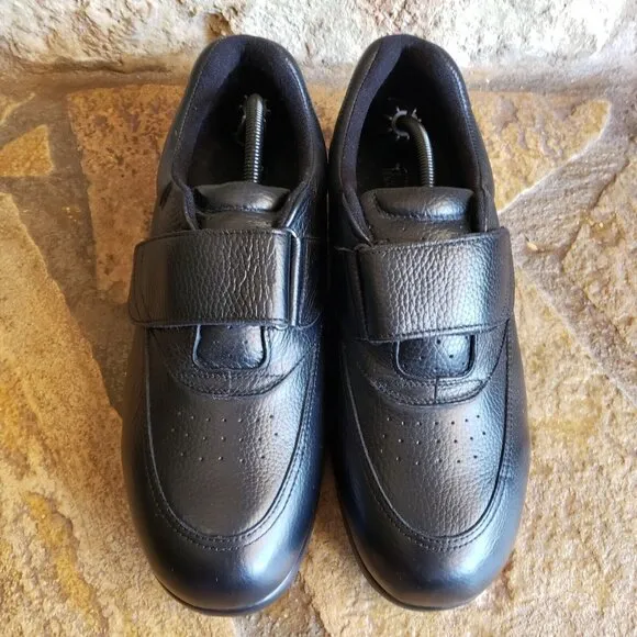 Drew NAVIGATOR II Black Leather Diabetic Orthotic Walking Shoes Mens Size 10.5 W