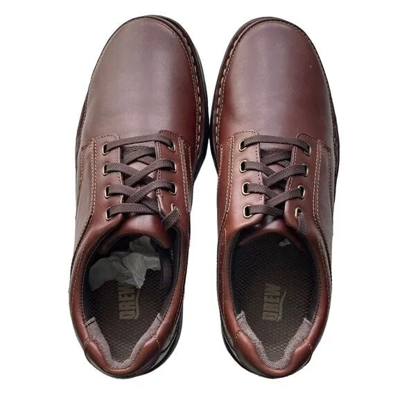 Drew Orthopedic Shoes Toledo II Casuals Mens 11.5 Wide Brown Brandy Leather NIB