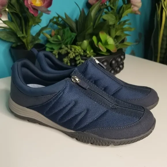 Easy Spirit Sebe Zip Top Sneakers Navy