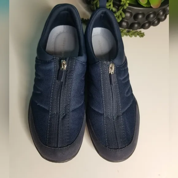 Easy Spirit Sebe Zip Top Sneakers Navy