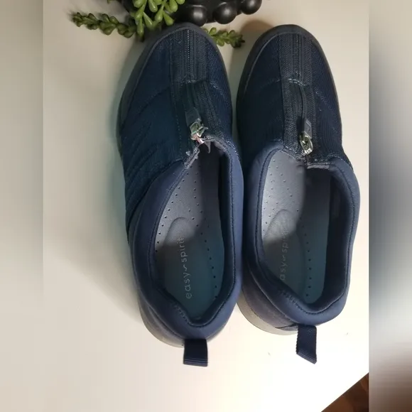 Easy Spirit Sebe Zip Top Sneakers Navy
