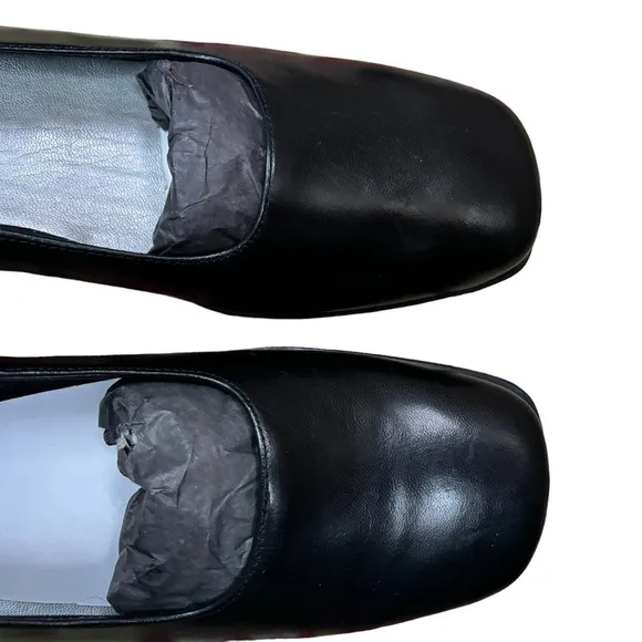 Easy Spirit Women’s Anti-Gravity Black Square Toe Slip On Shoes Size‎ 7.5