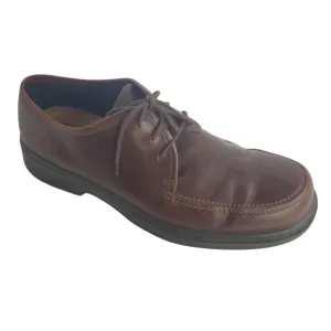 Ecco Comfort Lace Up Loafers Brown Leather 45