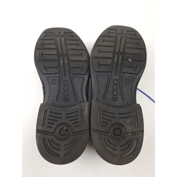 ECCO Men's Helsinki Bicycle Toe Leather Shoes Size 42 US 8-8.5 Black